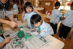 クリスマス飾りの制作　　ばら