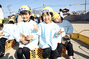 ふれあい動物園　たのしかったね　年中・ひよこ組