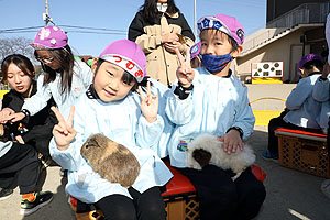 ふれあい動物園　たのしかったね　年長組