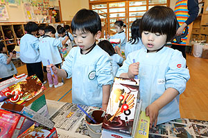 作品展の制作活動　うさぎ・きりん