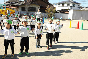 サッカー教室が開かれました　年長A・B