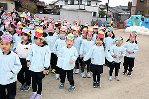 節分　みんなで豆まきをしました　全園児