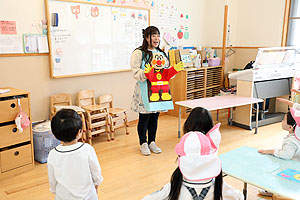 入園1日目の様子です　年少組