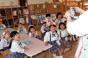 入園2日目の様子です　年少組