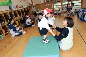 入園2日目の様子です　年少組