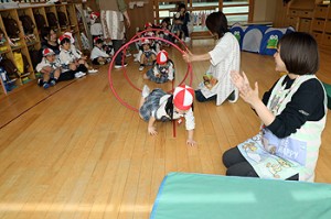 入園2日目の様子です　年少組