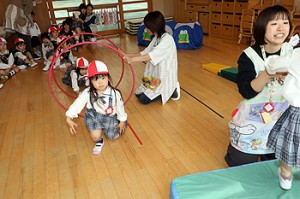 入園2日目の様子です　年少組