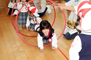 入園2日目の様子です　年少組