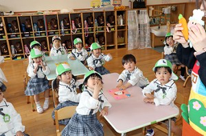 入園2日目の様子です　年少組