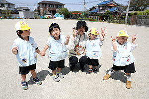 元気いっぱい遊びました　年少組