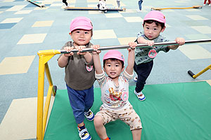 サーキット遊び楽しかったね　ひよこ・あひる