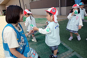 柏餅が出来上がりました　りす