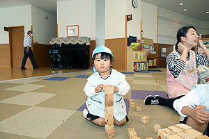 積み木遊びをしました！　きりん・こあら