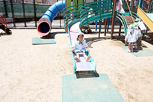 園庭遊びの様子　ぱんだ・こあら・うさぎ・ことり