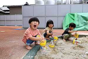 泥んこ遊び楽しかったね　　あひる