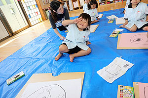 絵画教室　うさぎ・ことり・きりん