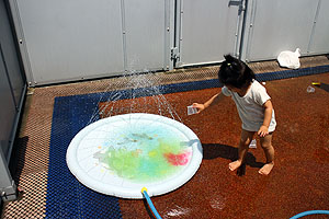 色水遊び楽しかったね！　あひる