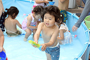 プール活動　たのしかったね‼　　こあら・ぱんだ・きりん