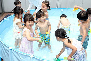 プール活動　たのしかったね‼　　こあら・ぱんだ・きりん