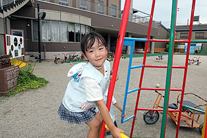 園庭遊び楽しいね！　こあら