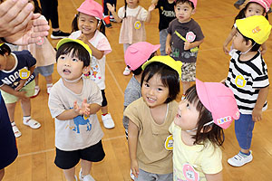 体操教室がありました　ひよこ・あひる