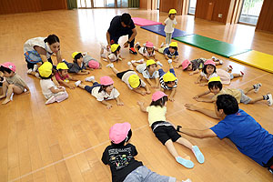 体操教室がありました　ひよこ・あひる