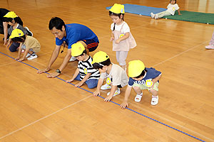 体操教室がありました　ひよこ・あひる