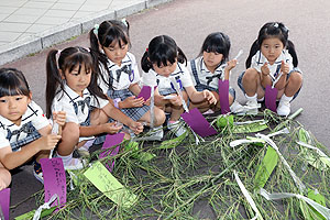 短冊に願いを込めて　年長組