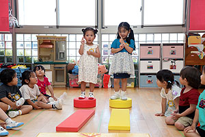 可愛いファッションショーが開かれました！　ぱんだ・ことり・こあら・りす・うさぎ　