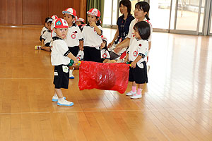 7月生まれのお誕生会　ー おみこしリレー ー　年少組