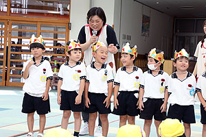 7月生まれのお誕生会　ーつなひきー　　年中組