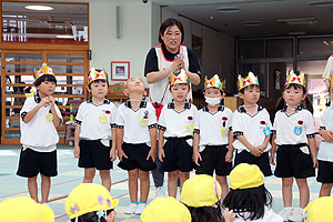 7月生まれのお誕生会　ーつなひきー　　年中組