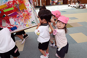 お神輿楽しかったね　ひよこ・ひまわり