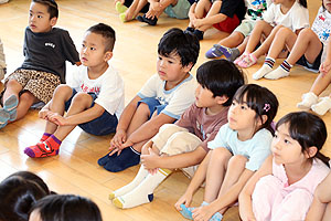 年長お泊り保育4.　帰りの会 ー２日目－