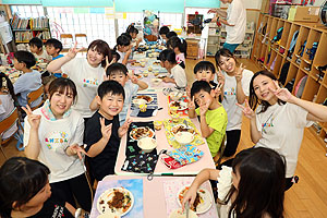 カミングエンゼル　　給食美味しかったね