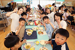 カミングエンゼル　　給食美味しかったね