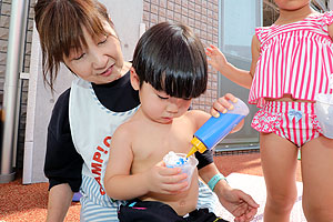 かき氷屋さんに大変身！　あひる