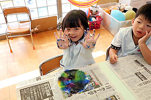 ハロウィンの制作　ひまわり