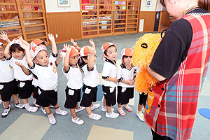 運動会のリズム活動　ぱんだ・こあら・きりん