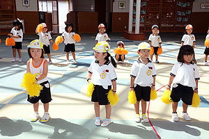 運動会のリズム活動　ぱんだ・こあら・きりん