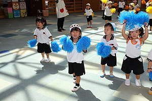 運動会のリズム活動　ぱんだ・こあら・きりん