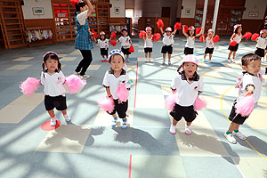 運動会のリズム活動　うさぎ・りす・ことり