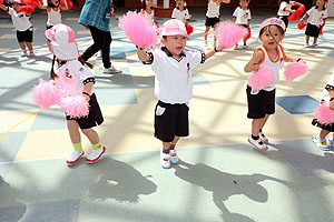 運動会のリズム活動　うさぎ・りす・ことり