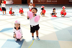 運動会のリズム活動　うさぎ・りす・ことり