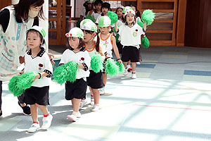 運動会のリズム活動　うさぎ・りす・ことり