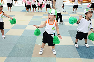 運動会のリズム活動　うさぎ・りす・ことり