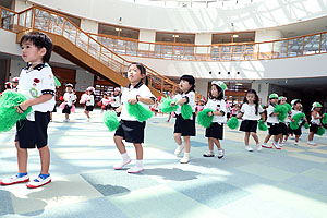 運動会のリズム活動　うさぎ・りす・ことり