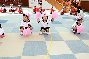 運動会のリズム活動　うさぎ・りす・ことり