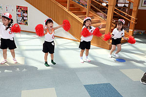 運動会のリズム活動　うさぎ・りす・ことり