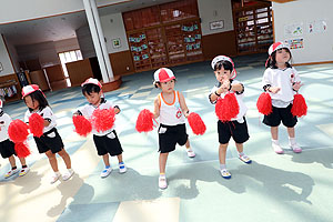 運動会のリズム活動　うさぎ・りす・ことり